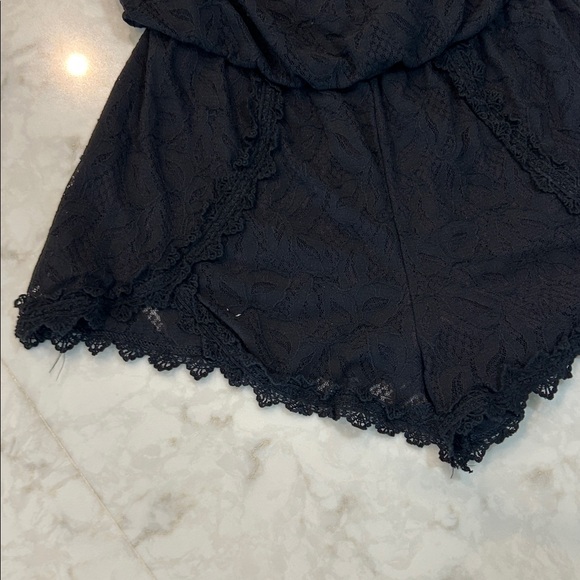 Free People Tahlia Black Lace Strapless Romper - Picture 5 of 10